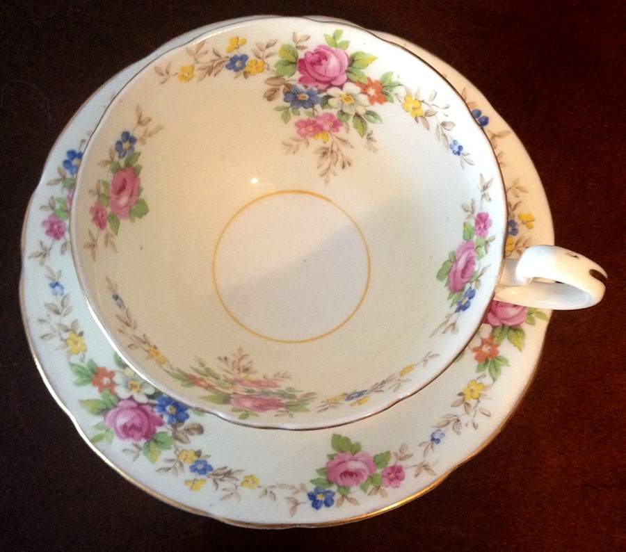 AYN279 Footed Cup & Saucer Set by John  Aynsley & Sons-1