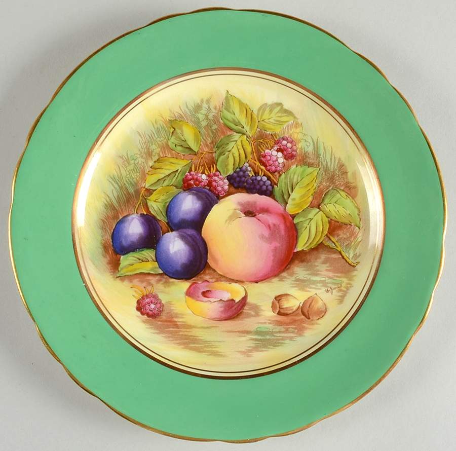 439 Green Salad Plate by John  Aynsley & Sons-1