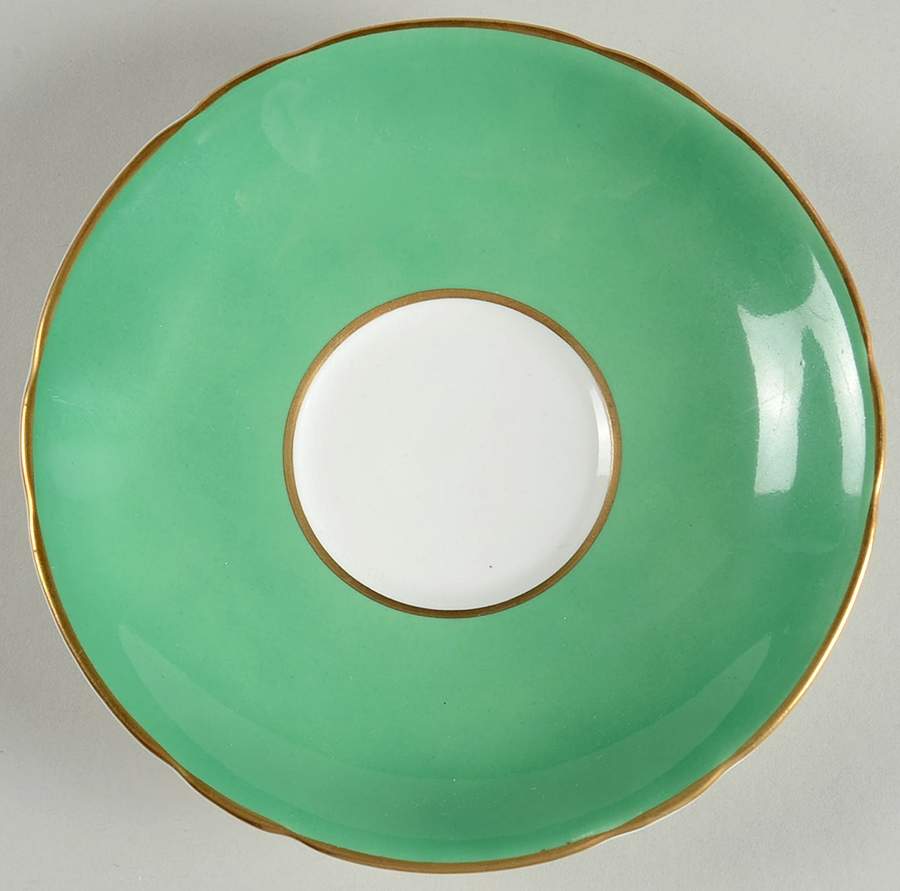 439 Green Saucer by John  Aynsley & Sons-1