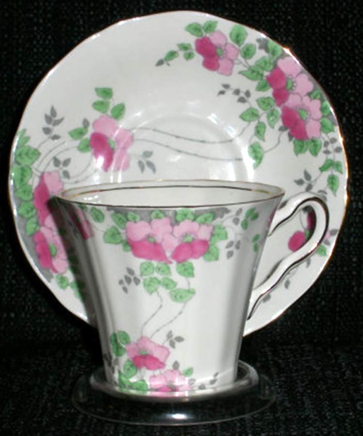 ADD125 Flat Cup & Saucer Set by Adderley-1