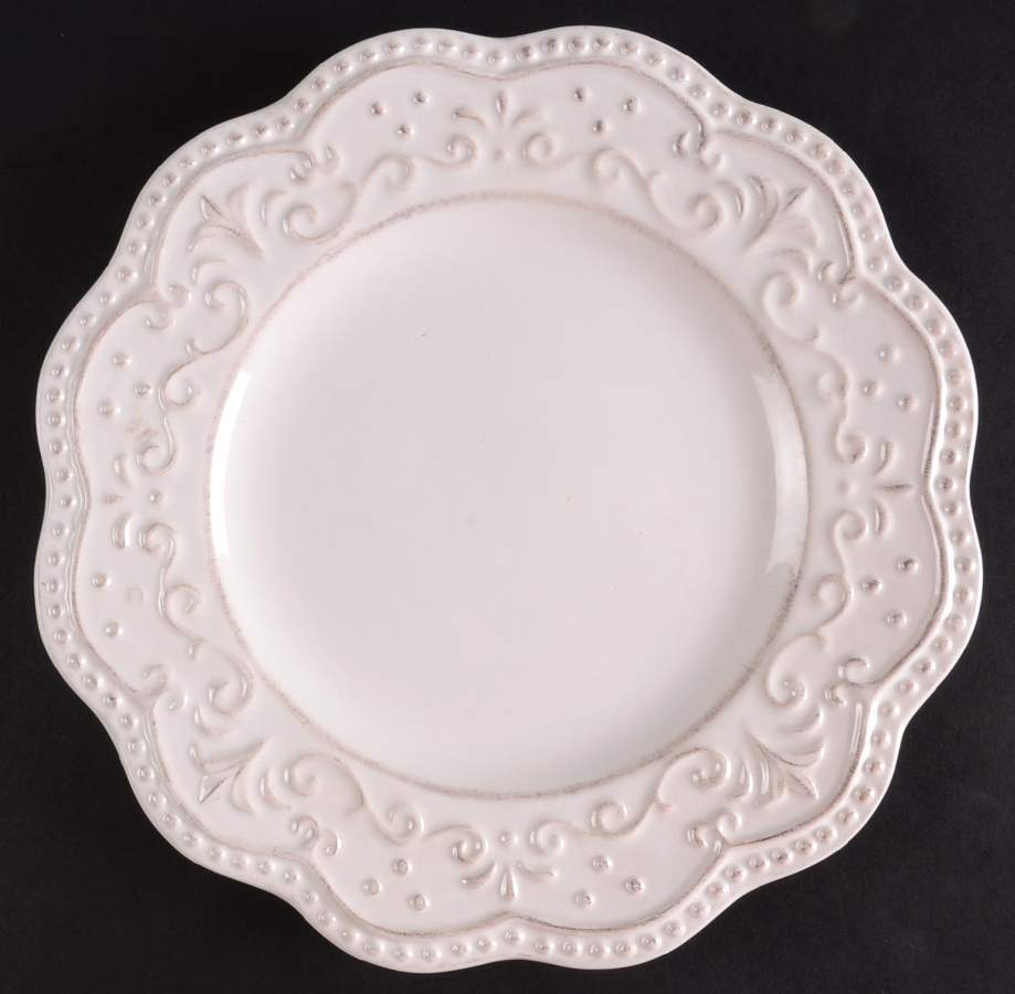 Scallop White Salad Plate by American Atelier-1