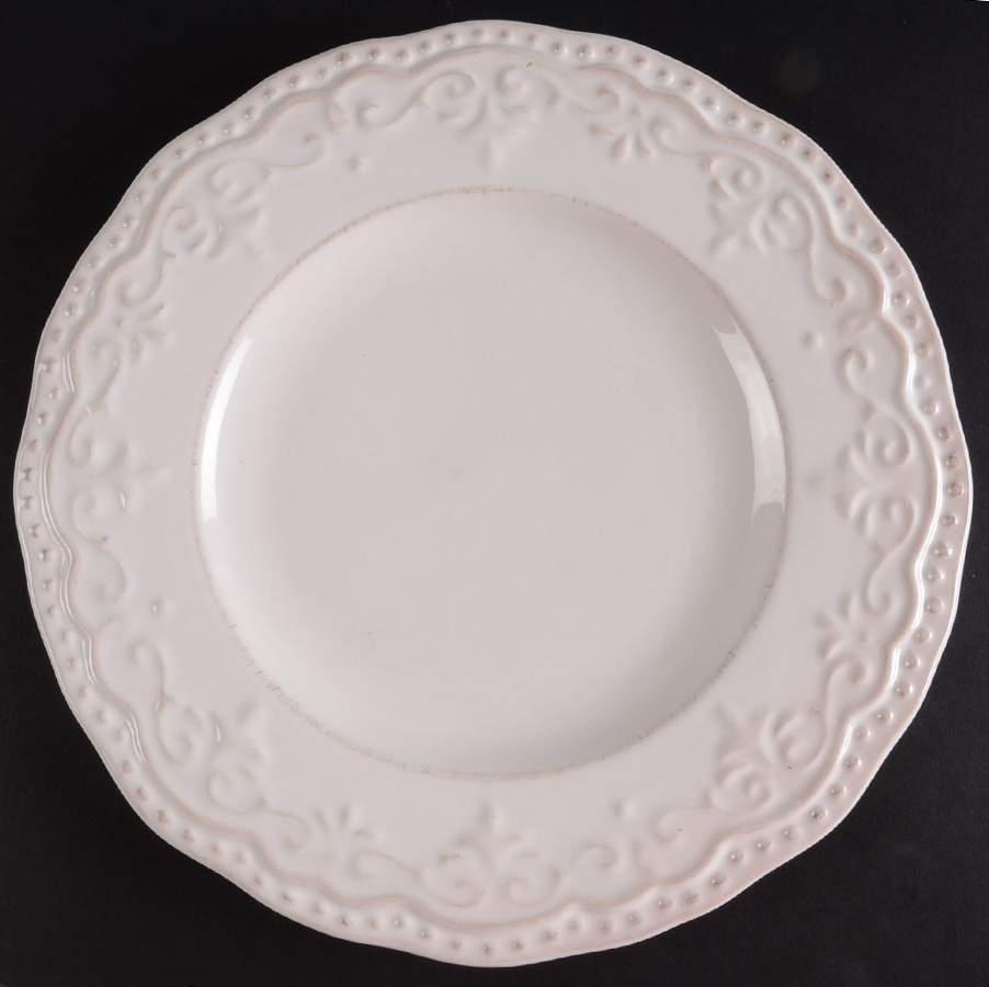 Scallop White Dinner Plate by American Atelier-1