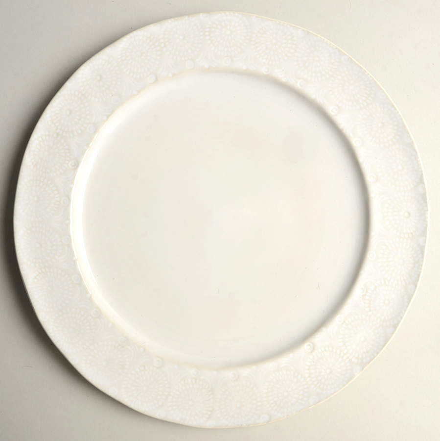 Old Havana White Dinner Plate by Anthropologie-1
