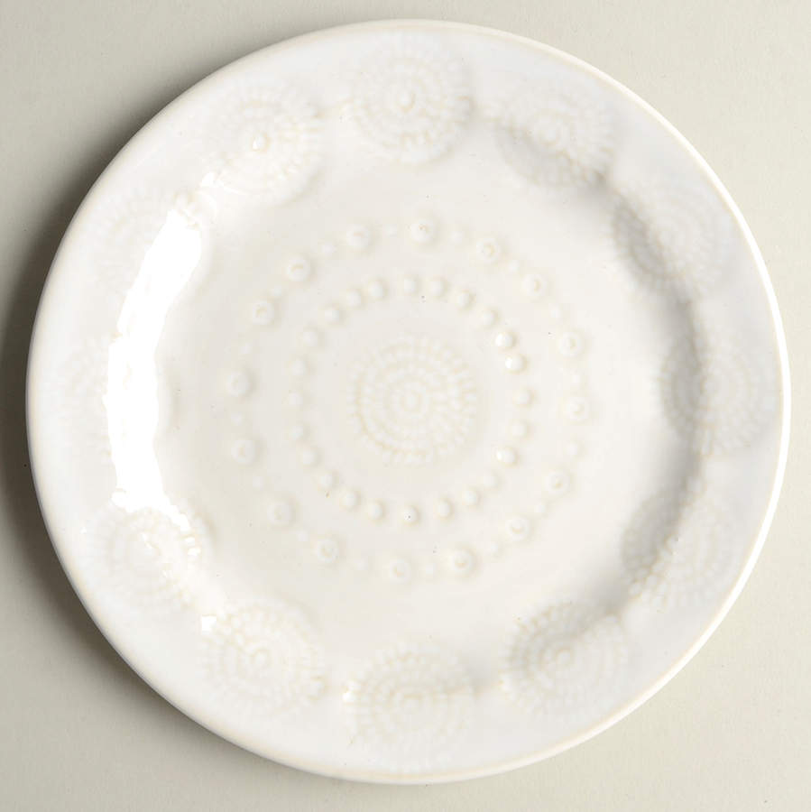 Old Havana White Bread & Butter Plate by Anthropologie-1