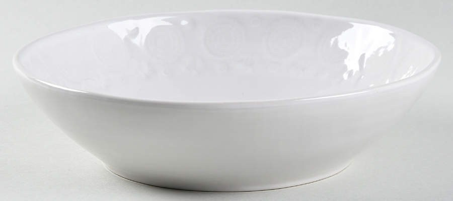 Old Havana White 8" Individual Pasta Bowl by Anthropologie-1