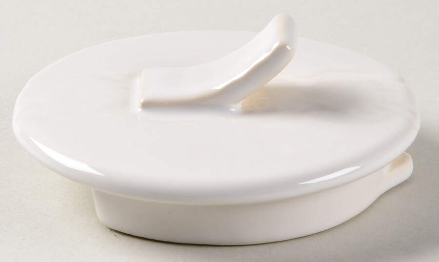 Old Havana White Lid for Teapot by Anthropologie-1