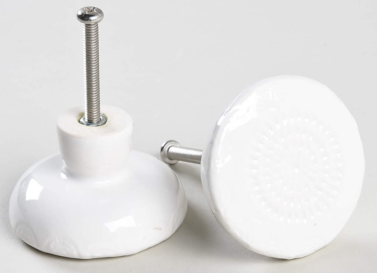 Old Havana White Set of 2 Drawer/Cabinet Pull/Knob by Anthropologie-1