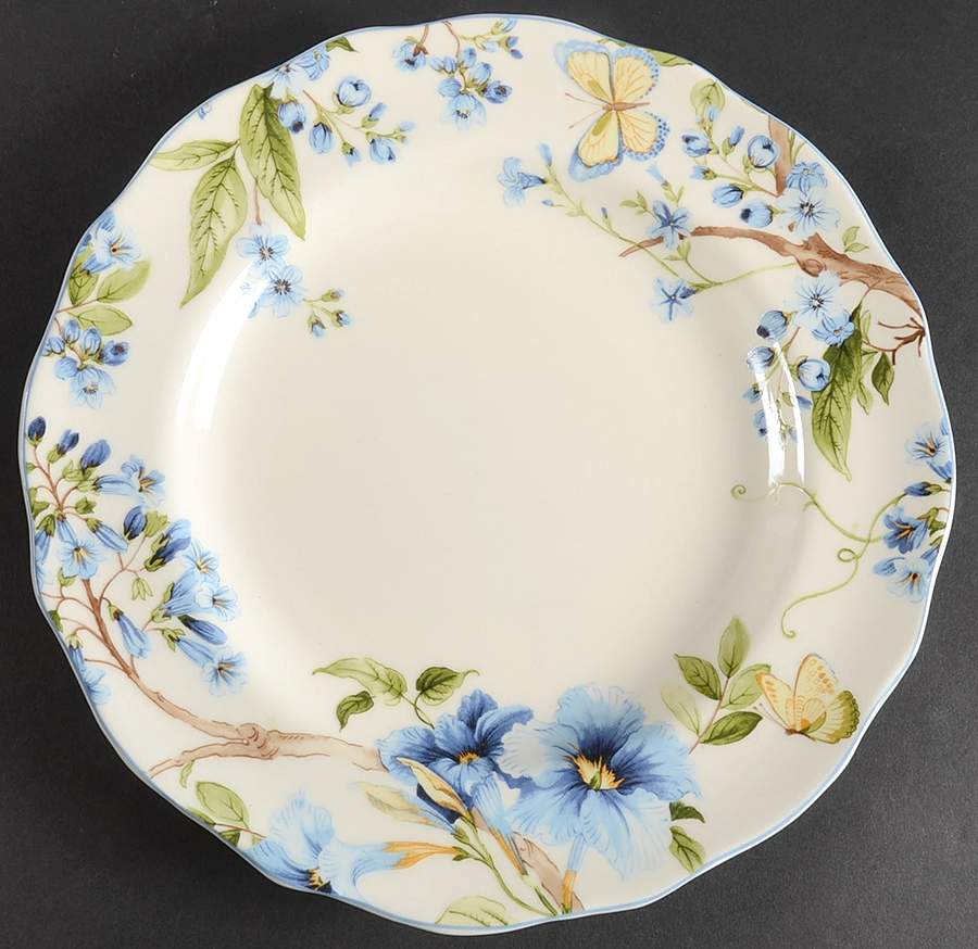 Lyanna Blue Dinner Plate by 222 Fifth (PTS)-1