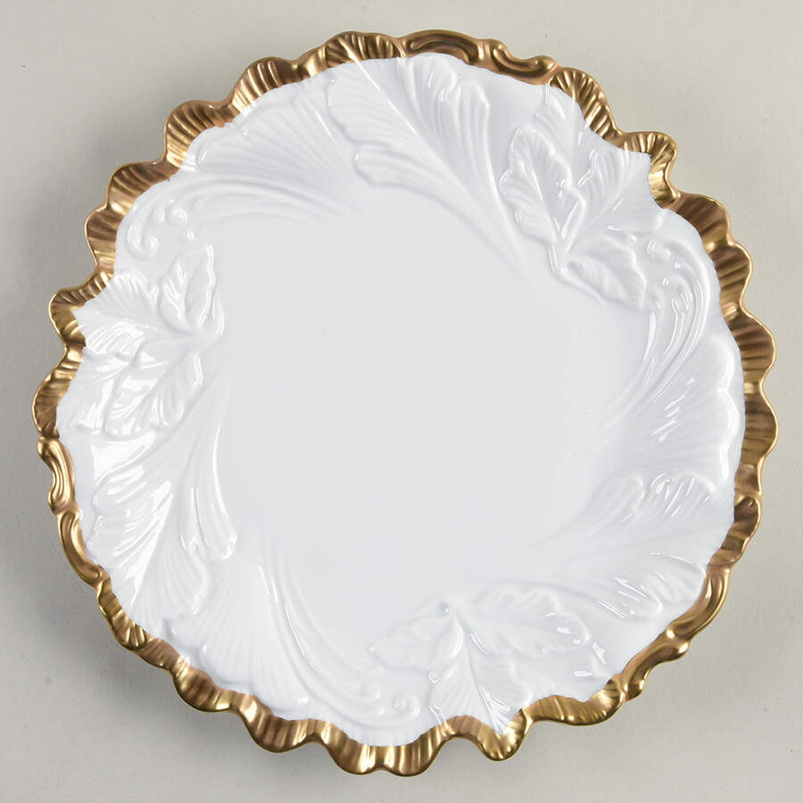 Anna's Golden Patina Dinner Plate by Anna Weatherley-1