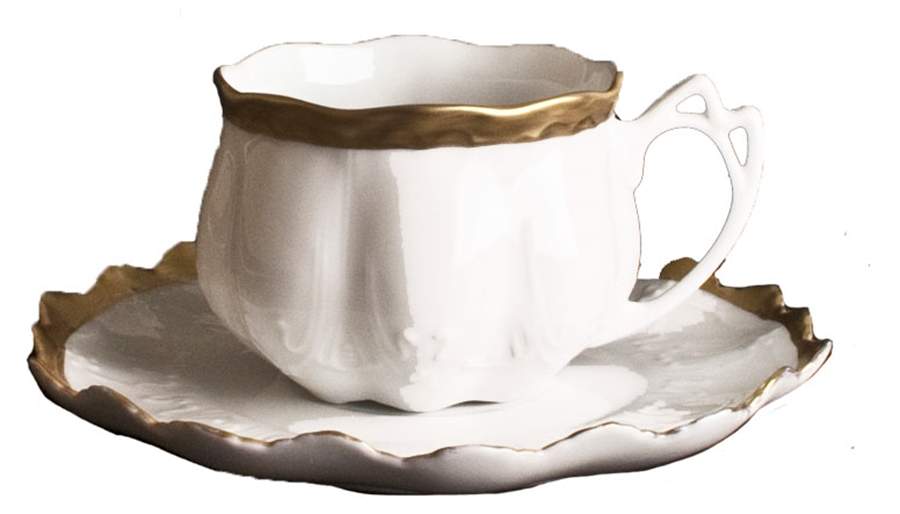 Anna's Golden Patina Flat Cup & Saucer Set by Anna Weatherley-1