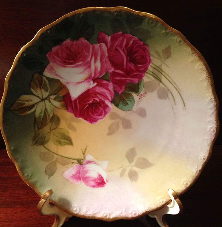 ADZ14 Dinner Plate by A & D Limoges-1