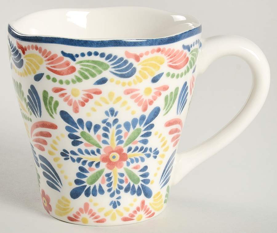 Alicante Yellow Mug by 222 Fifth (PTS)-1