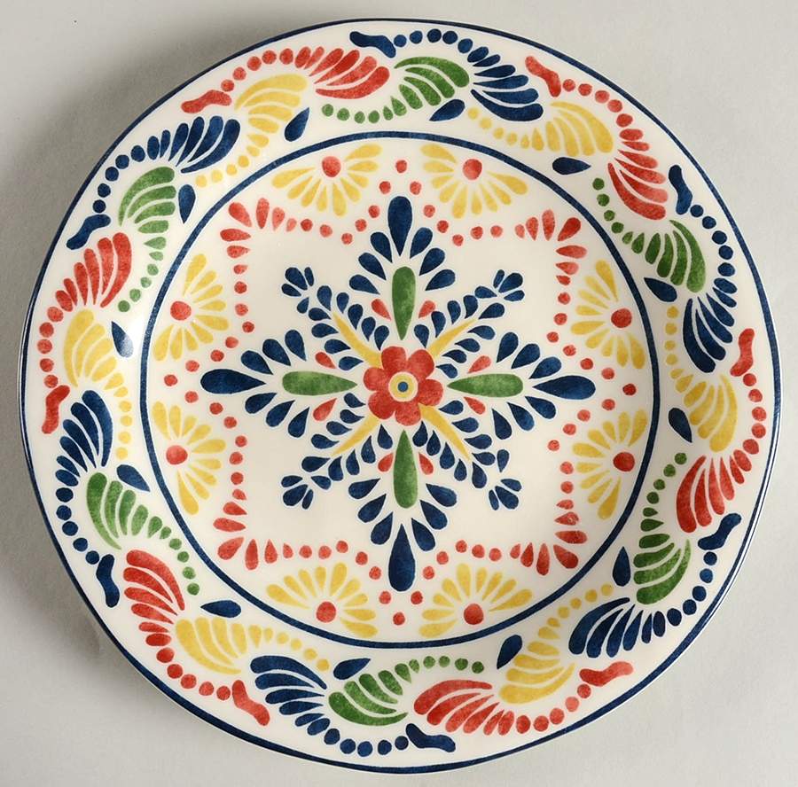 Alicante Yellow Dinner Plate by 222 Fifth (PTS)-1