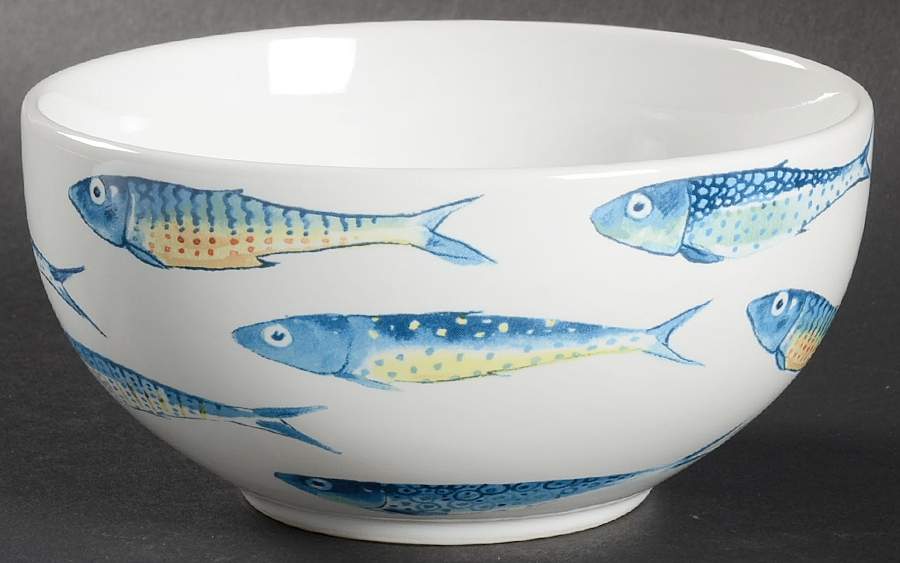 Fun Fish Blue Soup/Cereal Bowl by 222 Fifth (PTS)-1