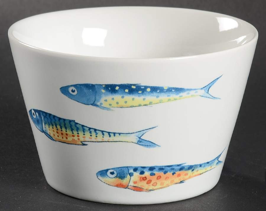 Fun Fish Blue Individual Appetizer Bowl by 222 Fifth (PTS)-1