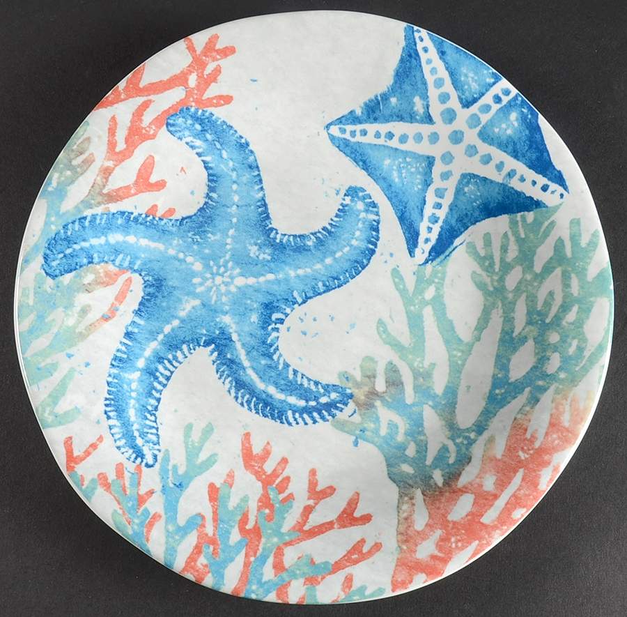 Marine Life Salad Plate by 222 Fifth (PTS)-1