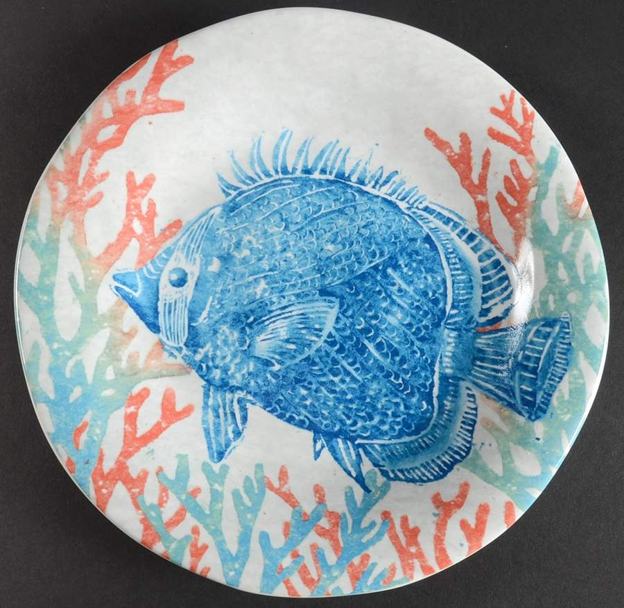 Marine Life Salad Plate by 222 Fifth (PTS)-1