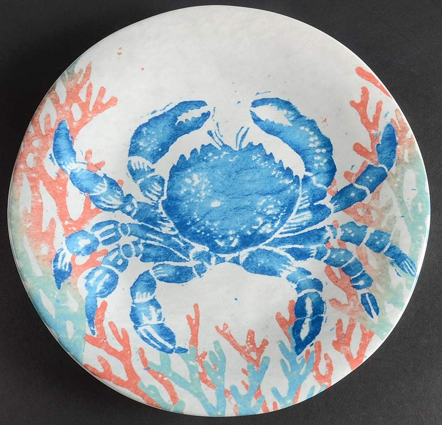 Marine Life Salad Plate by 222 Fifth (PTS)-1