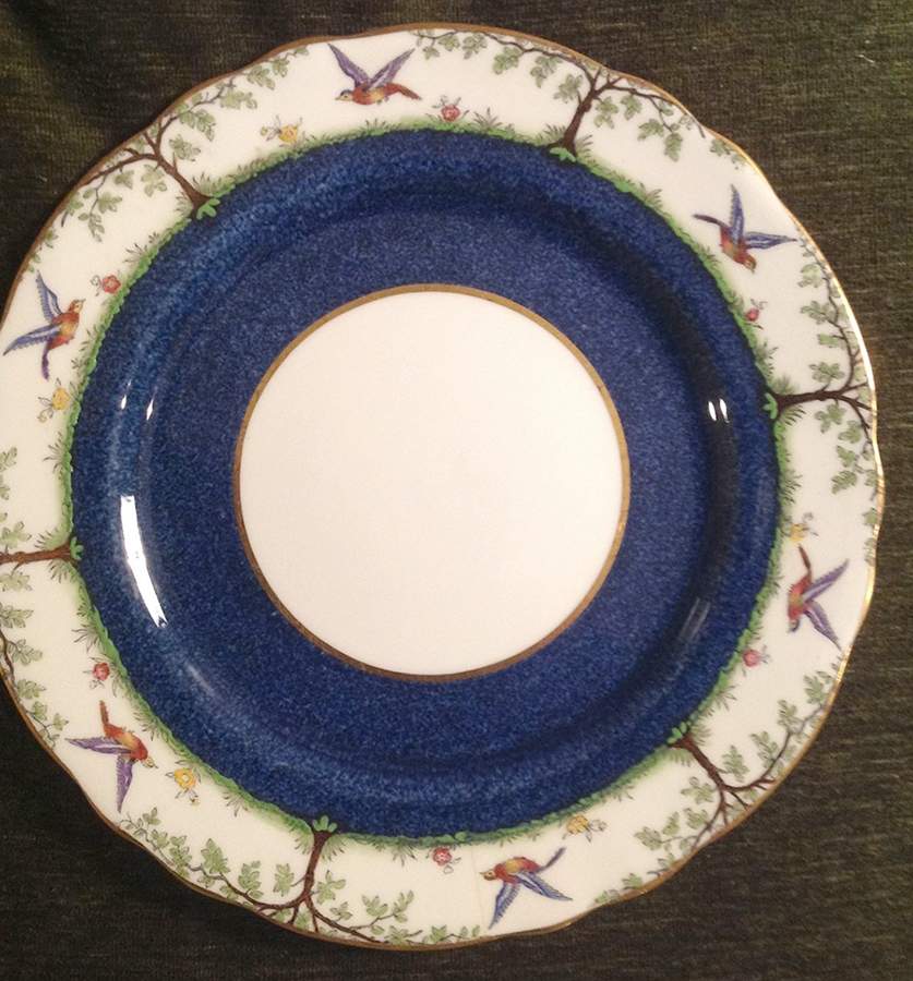 4293 Blue Dinner Plate by John  Aynsley & Sons-1