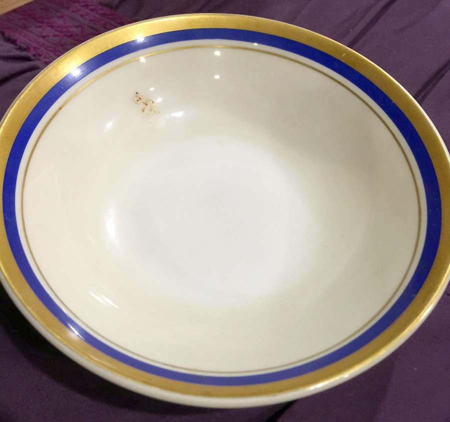 Golden Blue Fruit/Dessert (Sauce) Bowl by Altrohlau-1