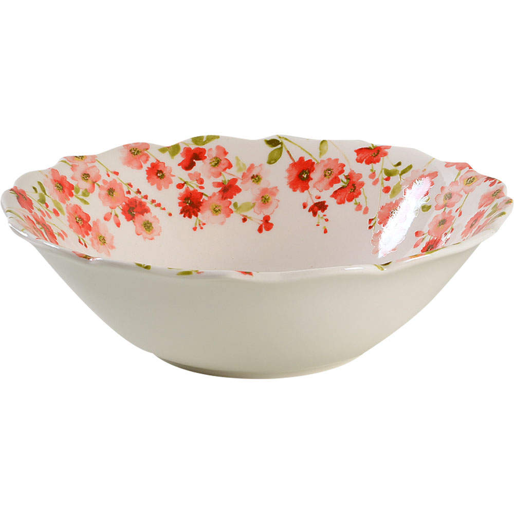 Belicia Red 10" Round Serving Bowl by 222 Fifth (PTS)-1