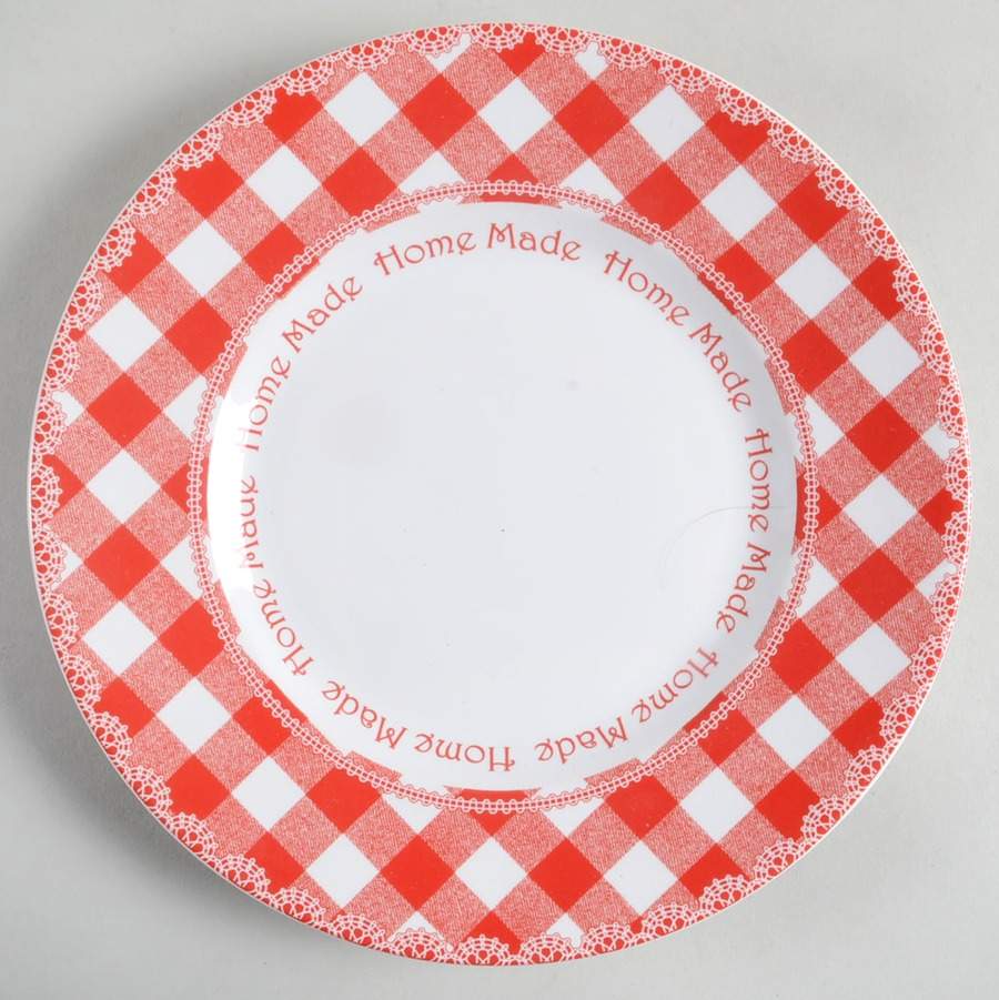 Home Cupboard Red Accent Salad Plate by 222 Fifth (PTS)-1