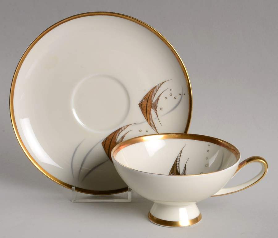 Bimini Footed Cup & Saucer Set by Alka-1