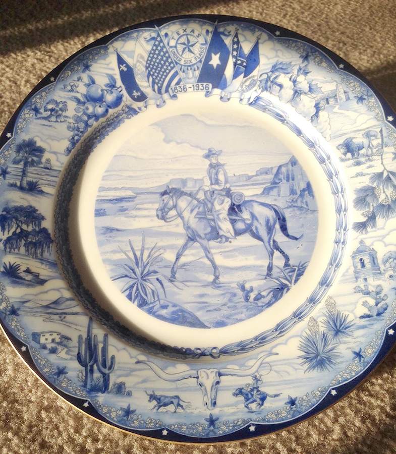 Texas Rangers Dinner Plate by Altrohlau-1