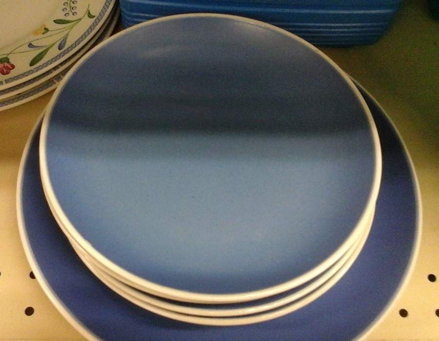 Aurora Blue and White Salad Plate by 222 Fifth (PTS)-1