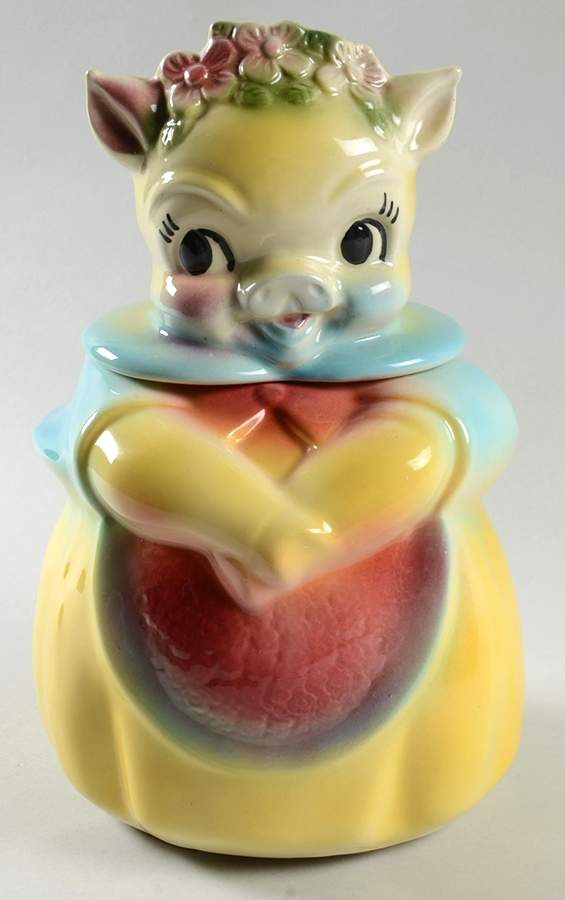 Cookie Jars Cookie Jar & Lid by American Bisque-1