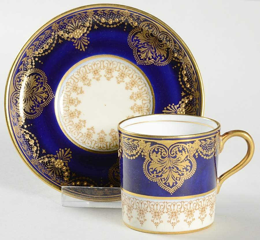 4163 Flat Demitasse Cup & Saucer Set by John  Aynsley & Sons-1