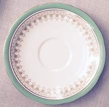 B4702 Green Saucer by John  Aynsley & Sons-1