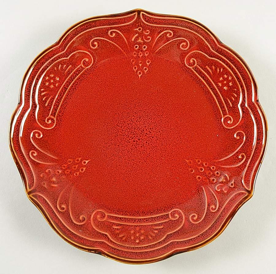 Napa Red Salad Plate by American Atelier-1