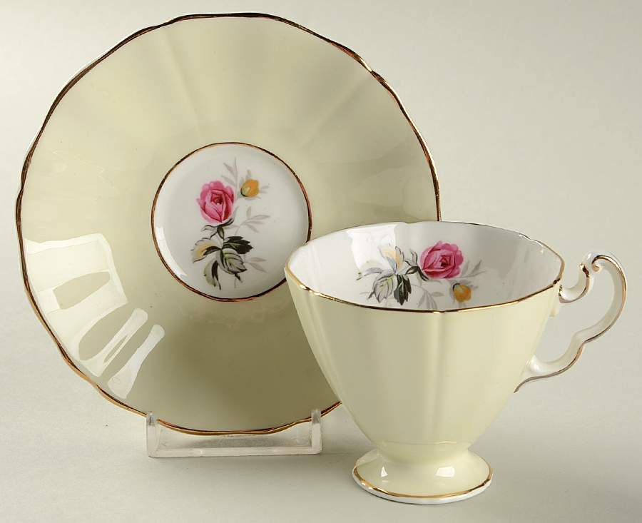 H573 Footed Demitasse Cup & Saucer Set by Adderley-1