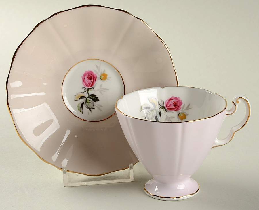 H573 Footed Demitasse Cup & Saucer Set by Adderley-1