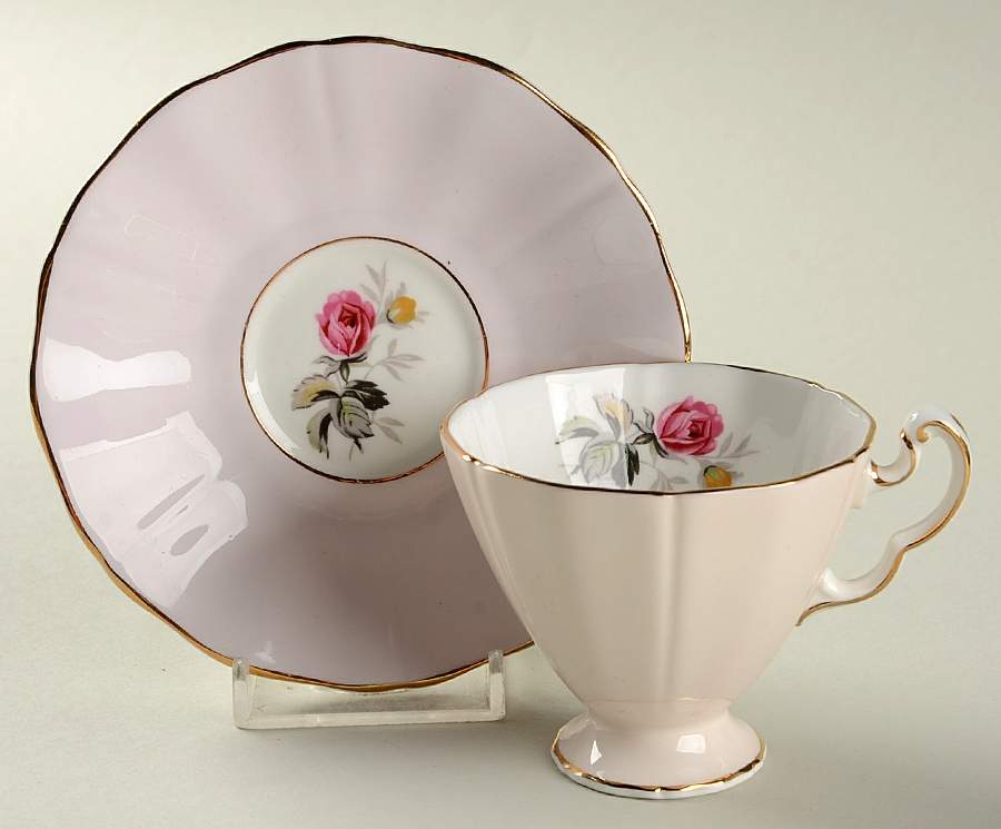 H573 Footed Demitasse Cup & Saucer Set by Adderley-1