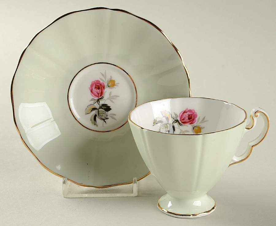 H573 Footed Demitasse Cup & Saucer Set by Adderley-1