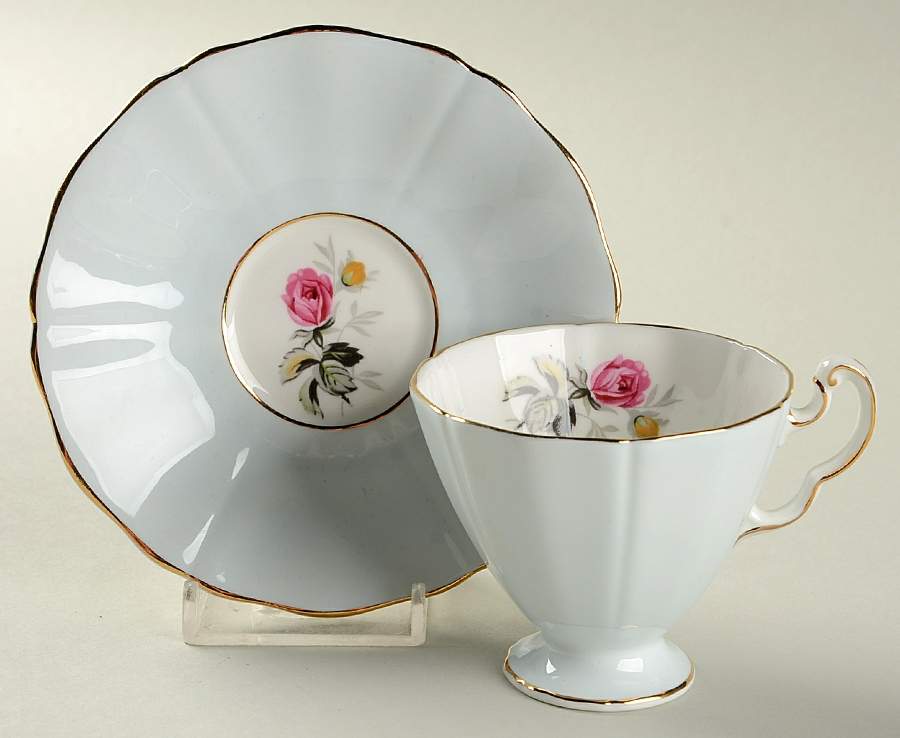 H573 Footed Demitasse Cup & Saucer Set by Adderley-1