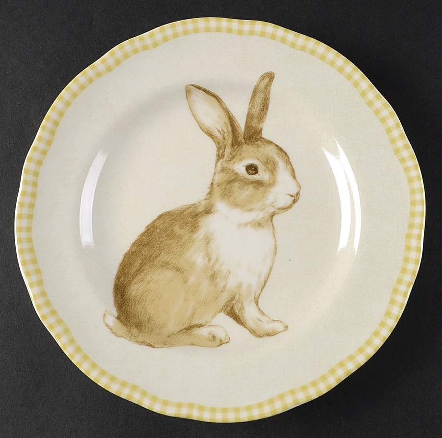 Bunny Land Salad Plate by 222 Fifth (PTS)-1