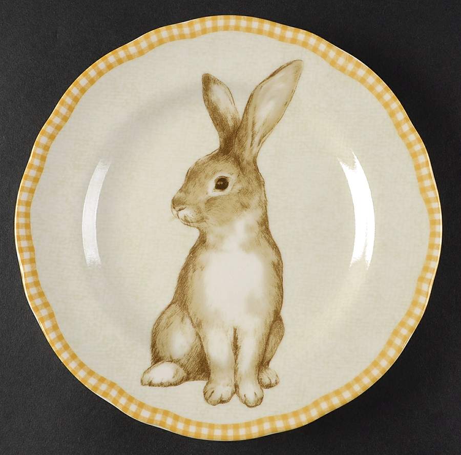 Bunny Land Salad Plate by 222 Fifth (PTS)-1