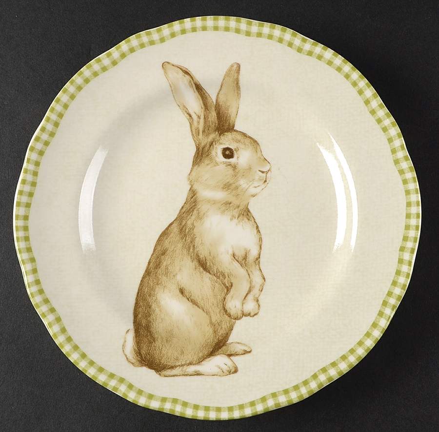 Bunny Land Salad Plate by 222 Fifth (PTS)-1