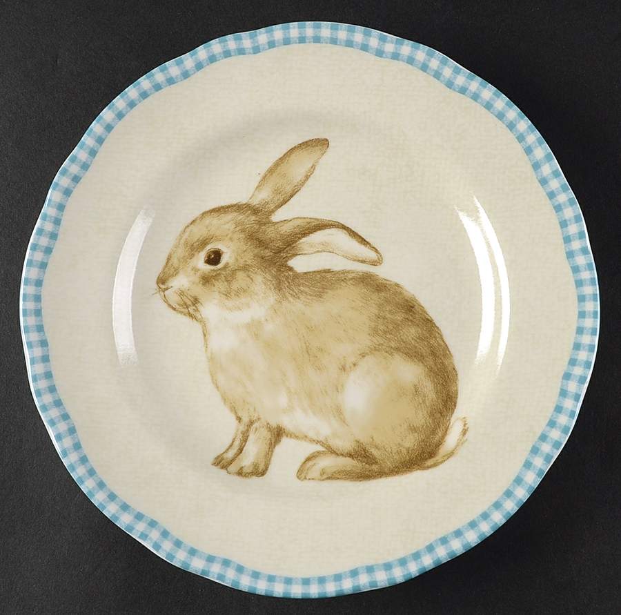 Bunny Land Salad Plate by 222 Fifth (PTS)-1