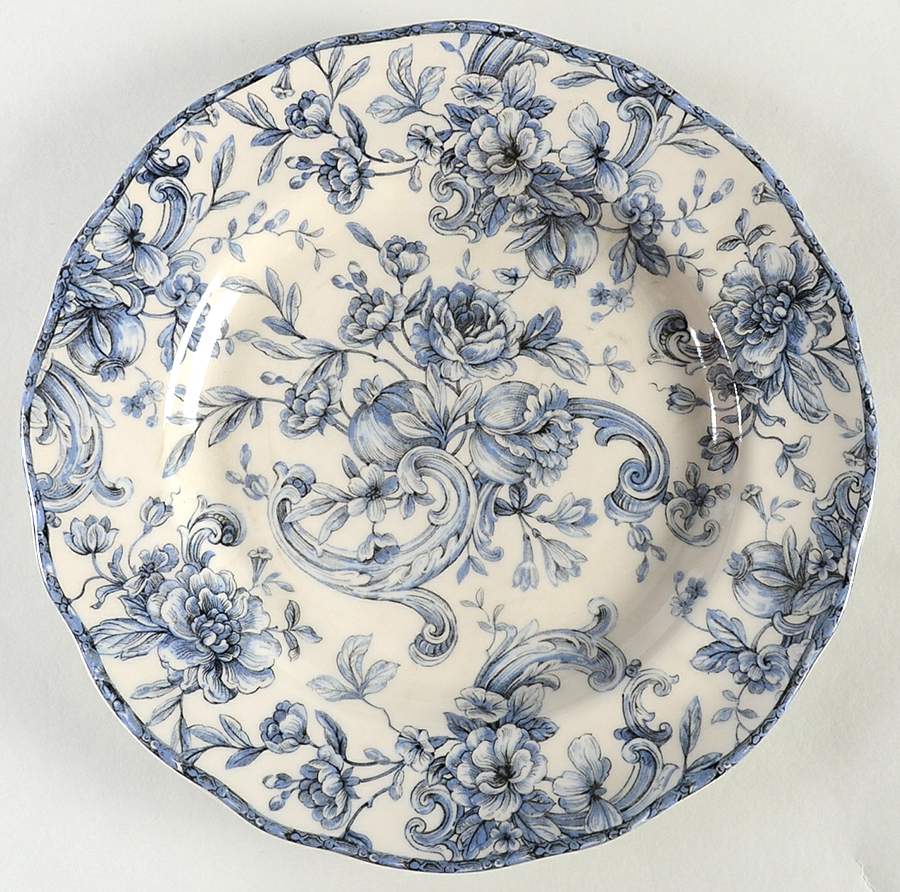 Hawthorne Blue Dinner Plate by 222 Fifth (PTS)-1
