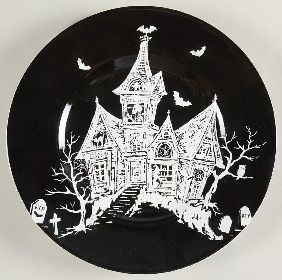 House of Fright Salad Plate by 222 Fifth (PTS)-1