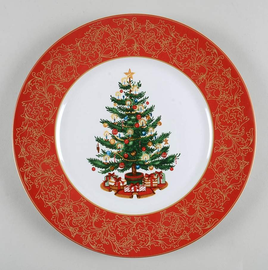 O' Tannenbaum Dinner Plate by 222 Fifth (PTS)-1