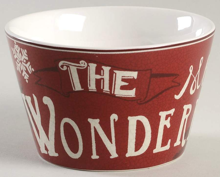 Christmas Tunes Individual Appetizer Bowl by 222 Fifth (PTS)-1