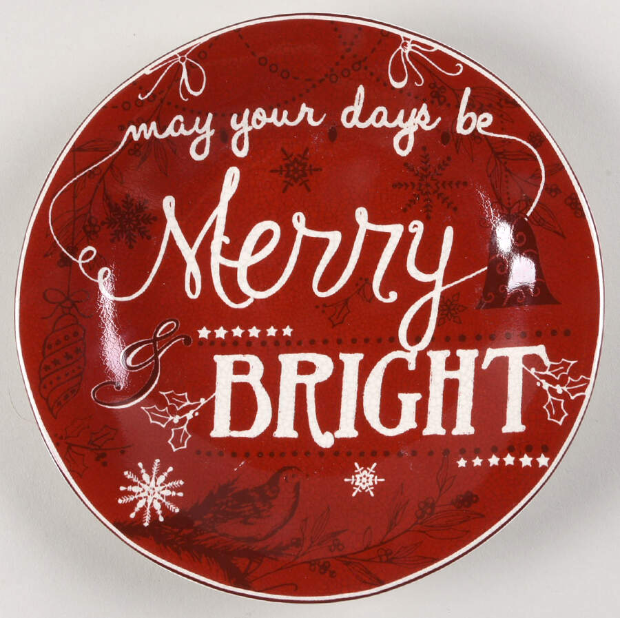 Christmas Tunes Salad Plate by 222 Fifth (PTS)-1