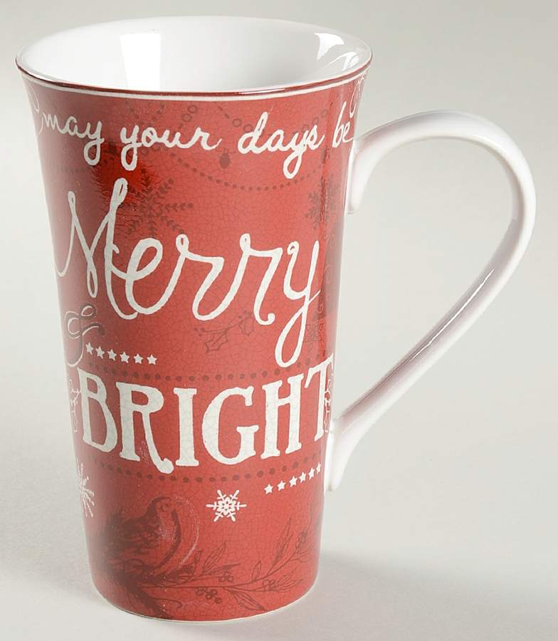 Christmas Tunes Latte Mug by 222 Fifth (PTS)-1