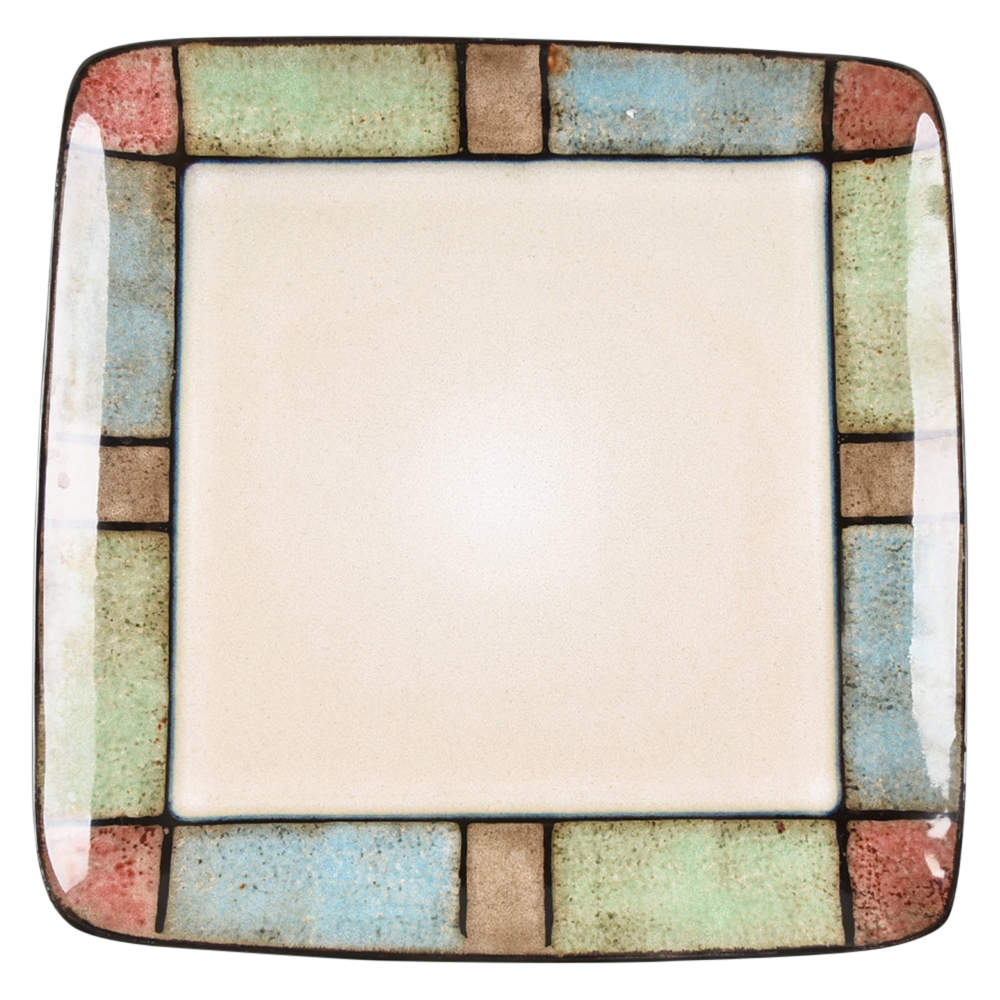 Seacombe Grove Square Dinner Plate by American Atelier-1