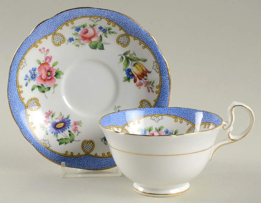 A4687 Footed Cup & Saucer Set by John  Aynsley & Sons-1